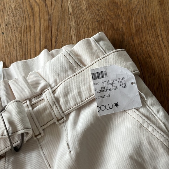 Free People Cindy Utility Paper Bag Button Shorts - Picture 5 of 7